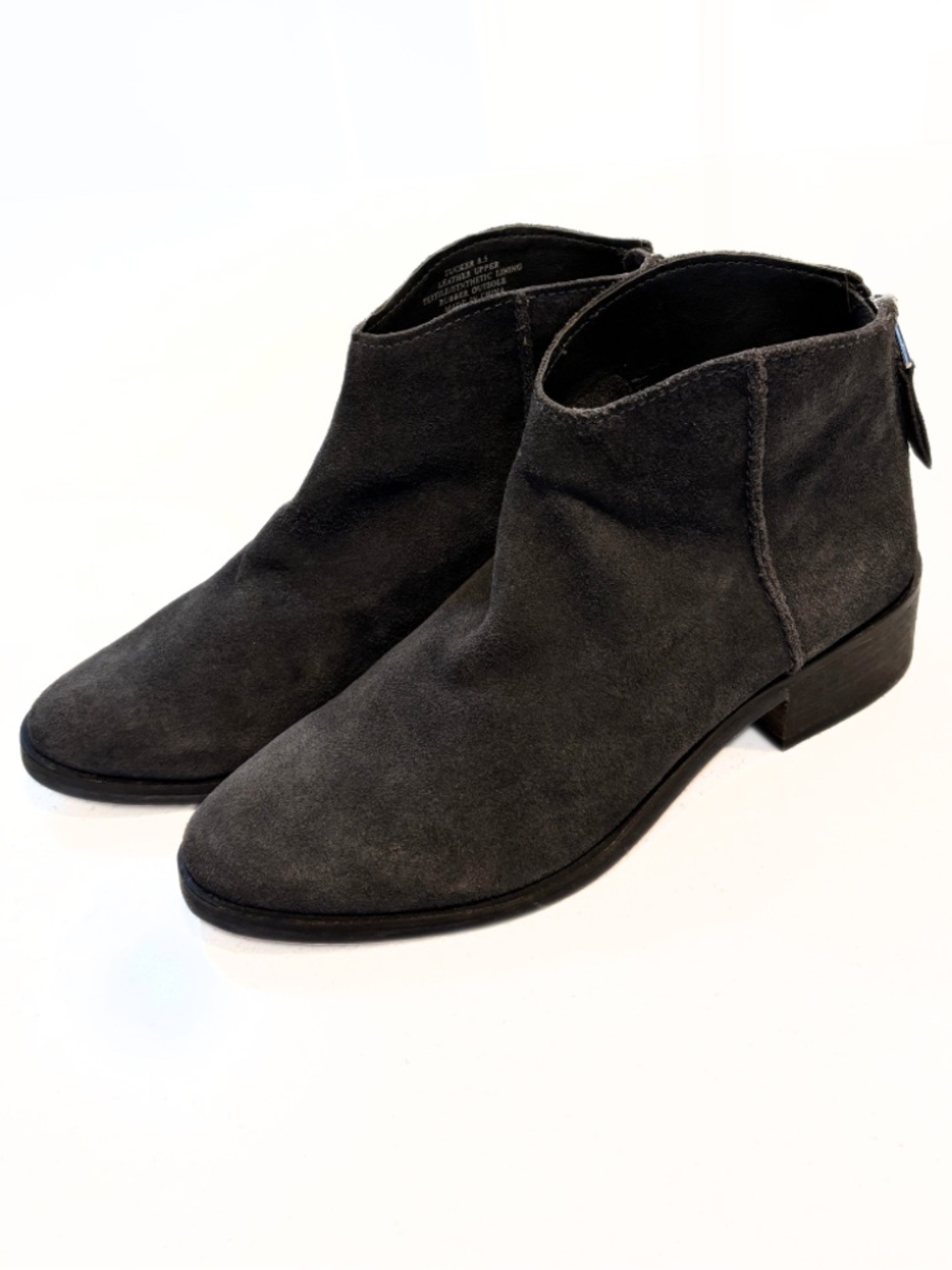 Dolce Vita Tucker Suede Ankle Boots Anthracite Size 8.5